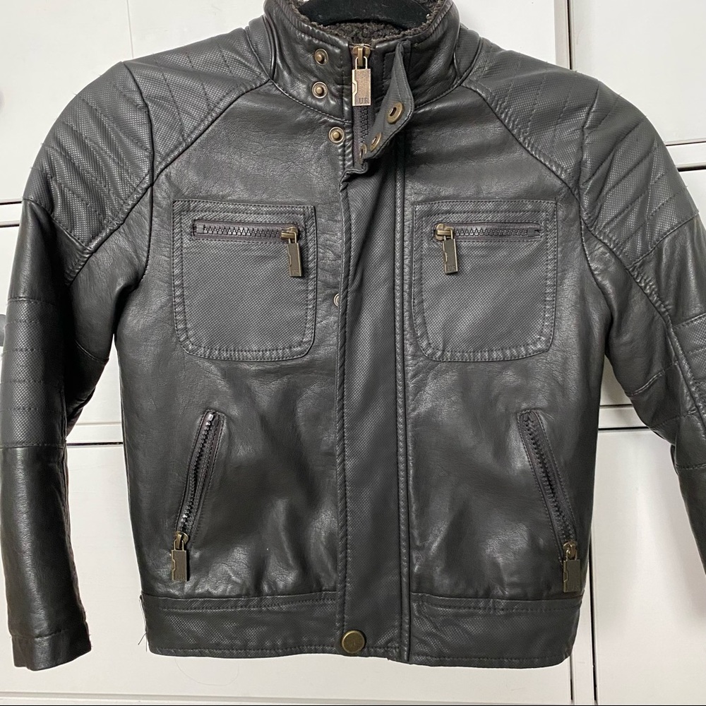 Stylish boys faux leather Jacket